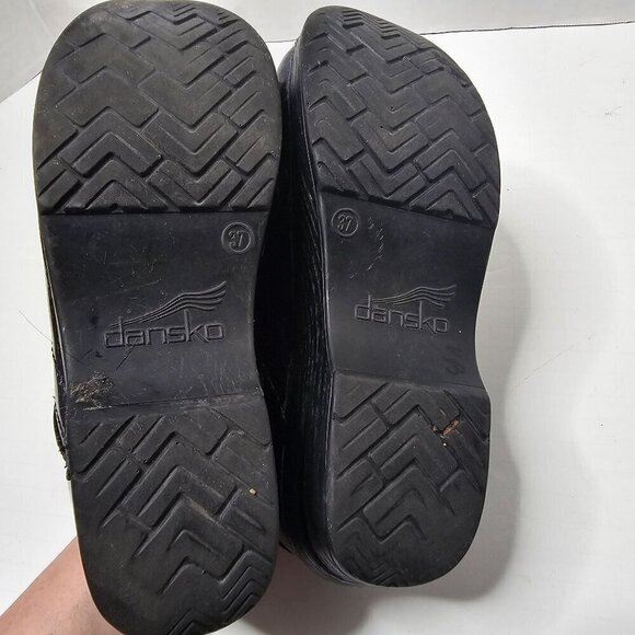 Dansko Professional Metallic Blue Clog Slip On Nurse Shoes size 7 - Picture 12 of 14